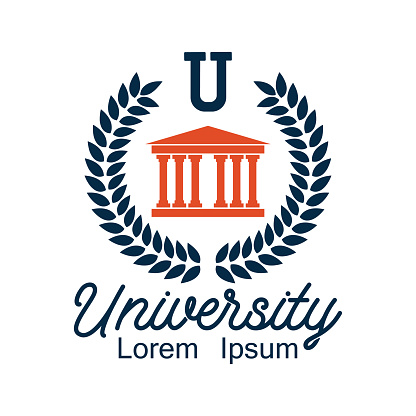 University / campus logo with text space for your slogan / tag line - Illustration