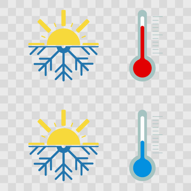 illustrations, cliparts, dessins animés et icônes de ðd μ ñð ° ññ - barometer heat thermometer sun