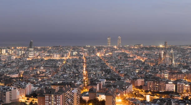 istock Barcelona skyline panorama Barcelona Spain Europe 1135974564