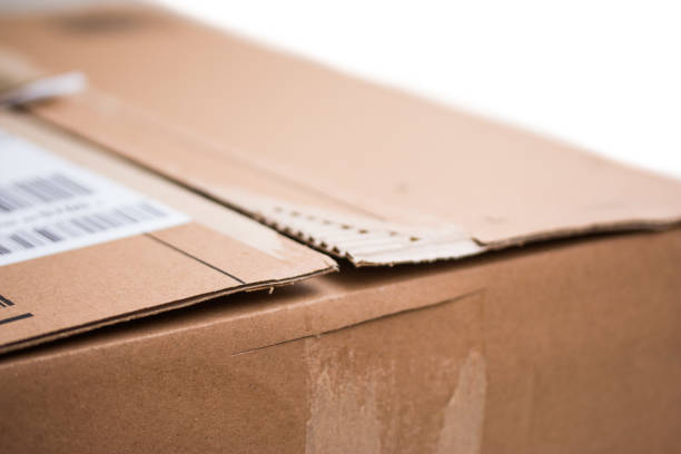 istock Cardboard box package, shipping concept: Preparing for delivery, isolated 1135984285