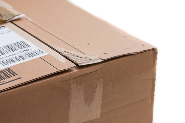 istock Cardboard box package, shipping concept: Preparing for delivery, isolated 1135984300