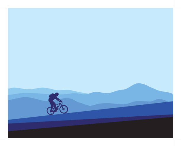 산악 자전거 - mountain biking mountain bike bicycle cycling stock illustrations