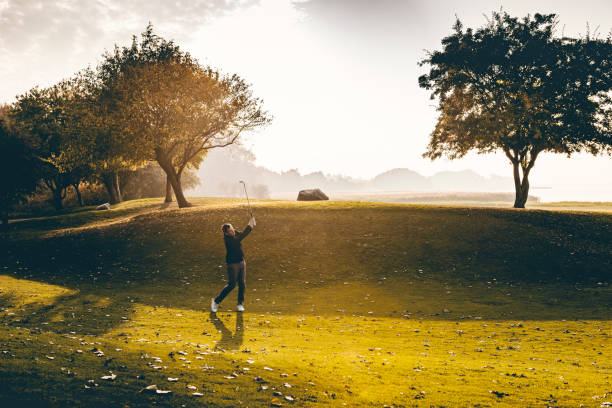 Golfer on the fairway