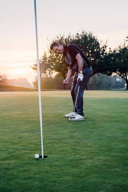 istock Golfer misses his putt. 1135989200