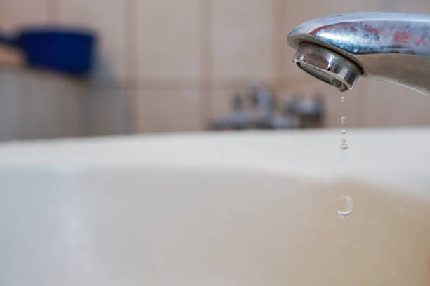istock Faucet with water. In the bathroom. 1135990043