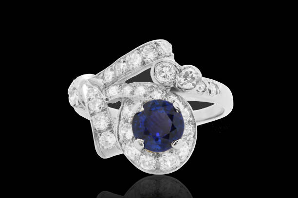 istock earrings ring  jewelry diamonds with and gemstone emerald ruby and Sapphire 1135998191