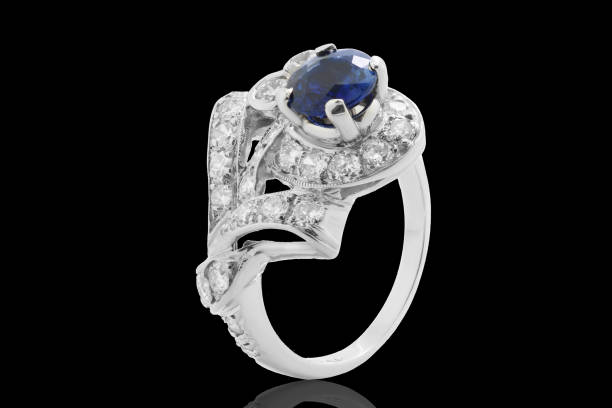 istock earrings ring  jewelry diamonds with and gemstone emerald ruby and Sapphire 1135998196