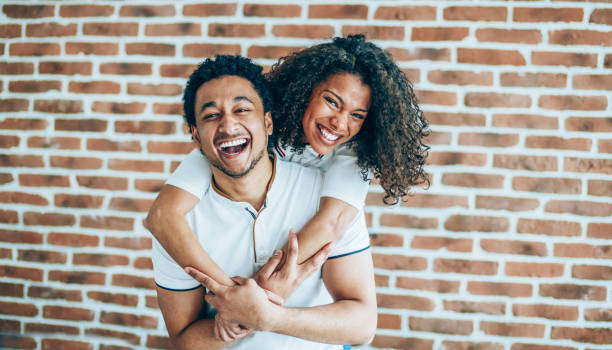 istock Cheerful Afro American couple 1136002526