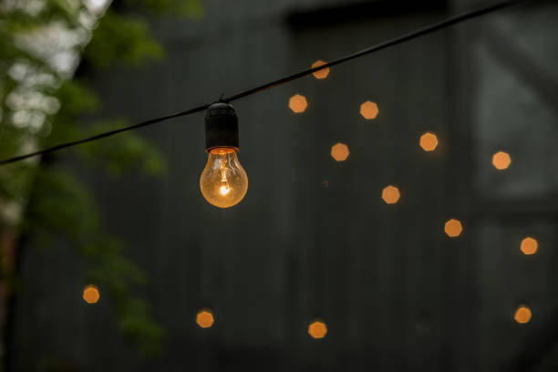 istock Decorative glowing lamp close up. Great background decoration. 1136003149