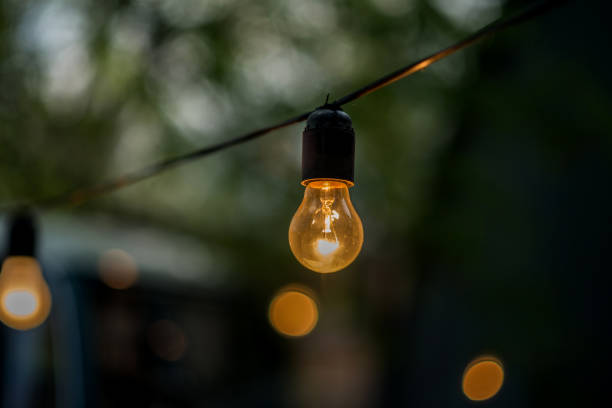 istock Decorative glowing lamp close up. Great background decoration. 1136003152
