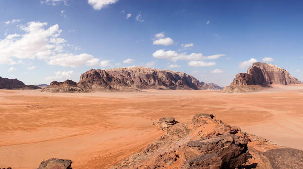 istock Desert landscape in Wadi Rum, Jordan 1136008495