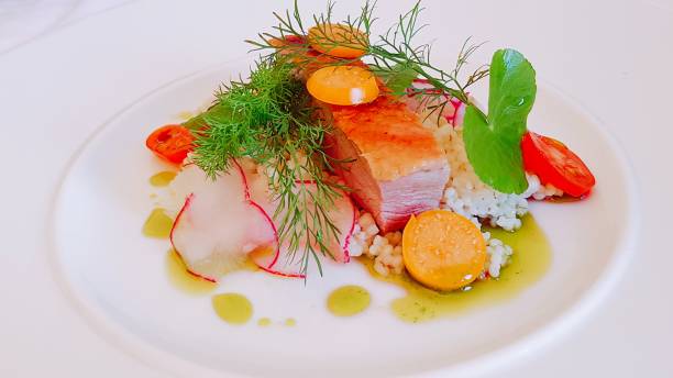 istock Gourmet Food fine dining plate 1136013038