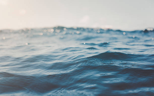 istock Close up of blue ocean water surface 1136015517