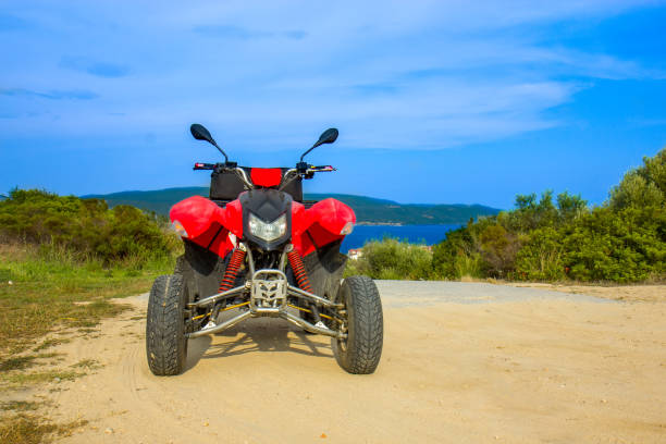 istock Quad bike ATV on the island 1136016396