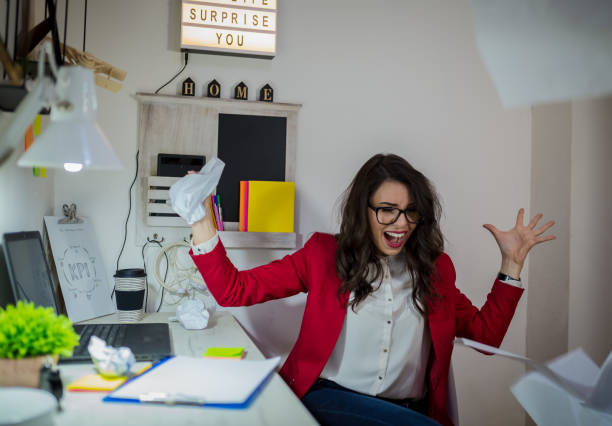 istock Beautiful girl in the office 1136017030