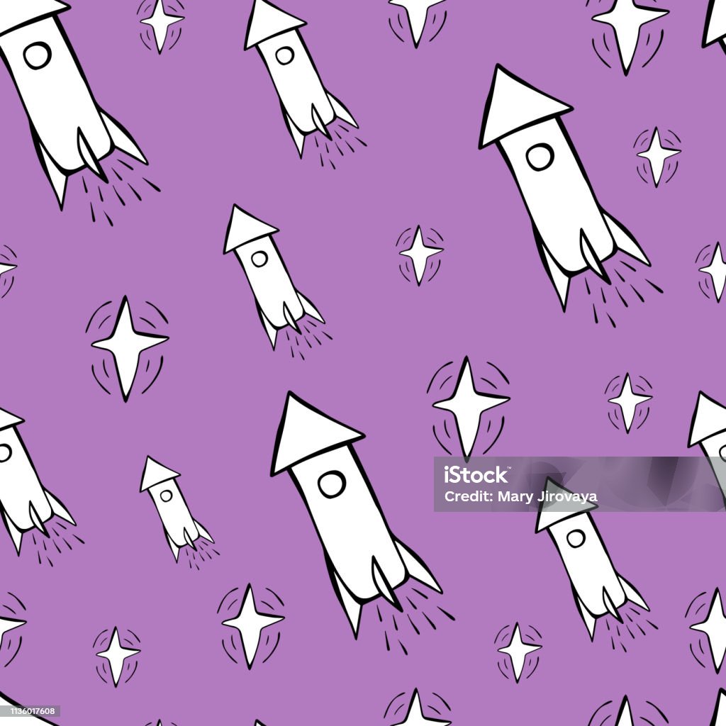Simple Rocket Pattern Rocket Pattern 2 Stock Illustration - Download Image Now - Art ...