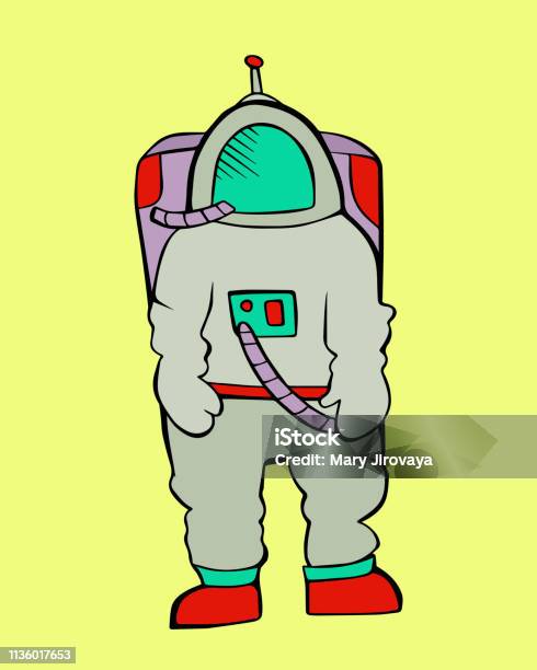 Spaceship Suit Color Stock Illustration - Download Image Now - Adult, Adults Only, Art
