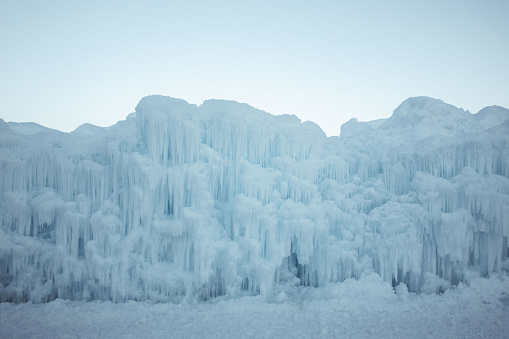 Multiple shots taken all over the ice castles of Midway, Utah.