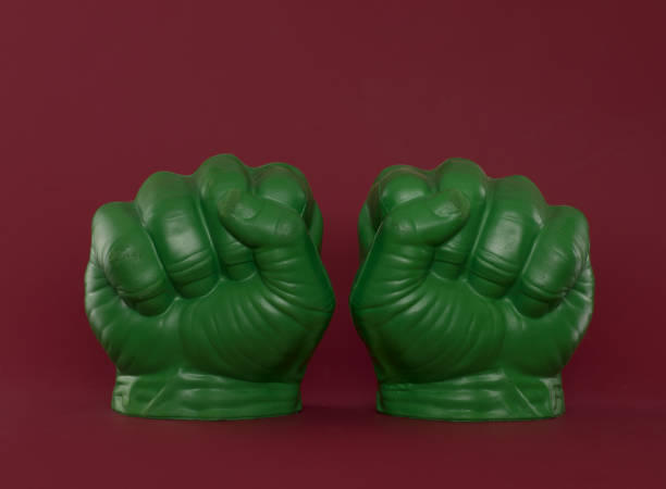Green toy fist
