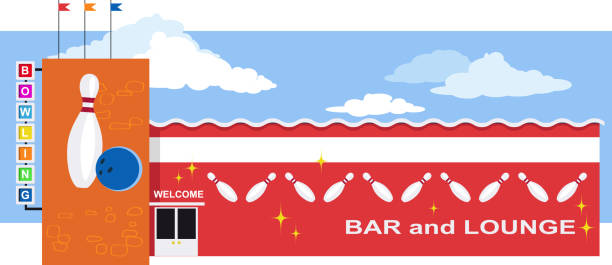 130+ Bowling Alley Exterior Stock Illustrations, Royalty-Free Vector