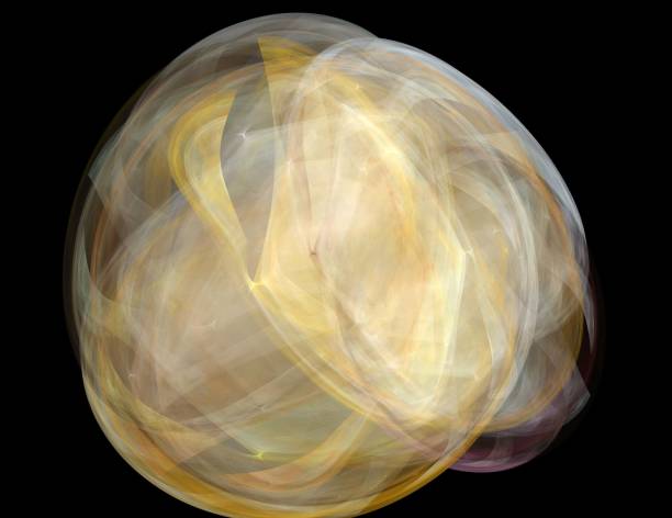 istock image of one Digital Fractal on Black Color 1136027072