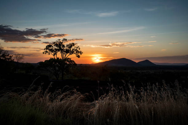 istock Beautiful sunset at Maniapure, Bolivar state 1136028129