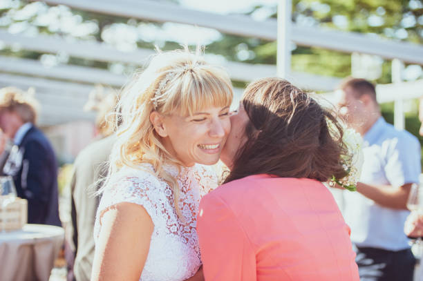 istock Friend Congratulating the Bride for Marriage 1136037857