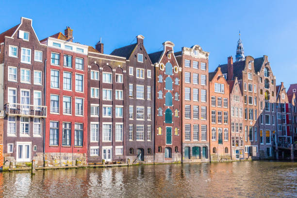 istock Coloured canal houses 1136038022