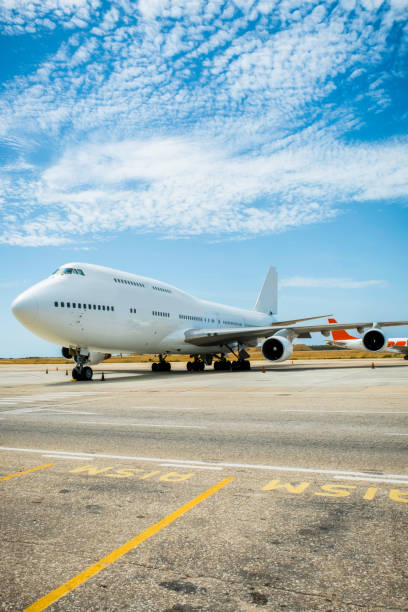 Airplane parked at the airport