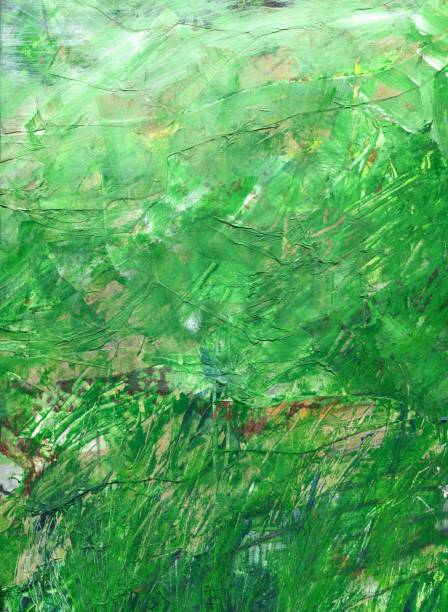 istock Abstract background of green color with stains and scratches. 1136040558