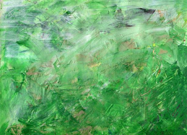 istock Abstract background of green color with stains and scratches. 1136040586