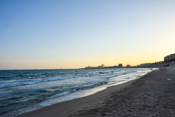 istock sea water twilight view from the beach 1136040705
