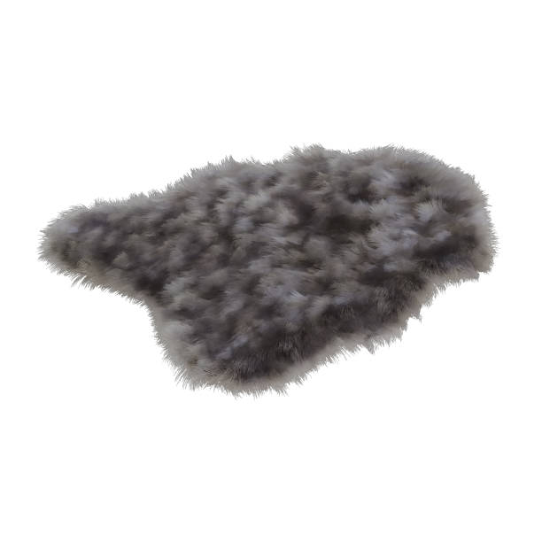 istock Fluffy skins carpets of wild animals on a white background 3D 1136044363