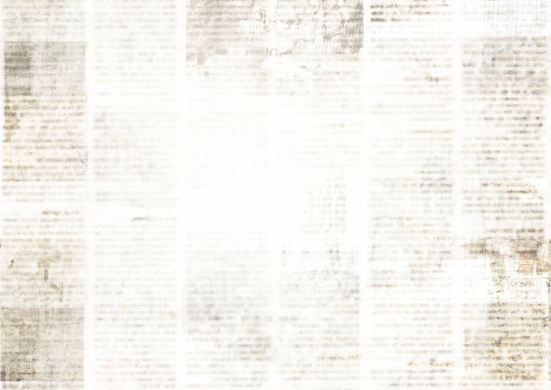 istock Newspaper with old grunge vintage unreadable paper texture background 1136048139