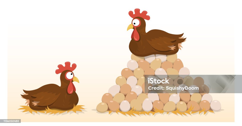 Chicken Egg Pile Stock Illustration - Download Image Now - Chicken - Bird,  Animal Egg, Hen - iStock