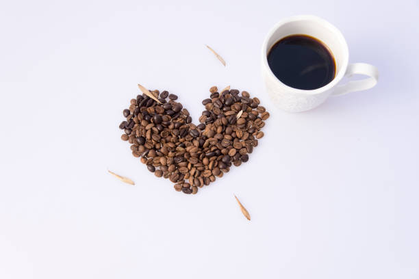 istock Coffee beans and cups decoration 1136051099
