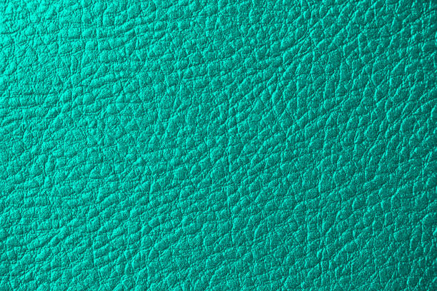 teal leder haut mint green blue ombre textur - leather green hide textured effect stock-fotos und bilder