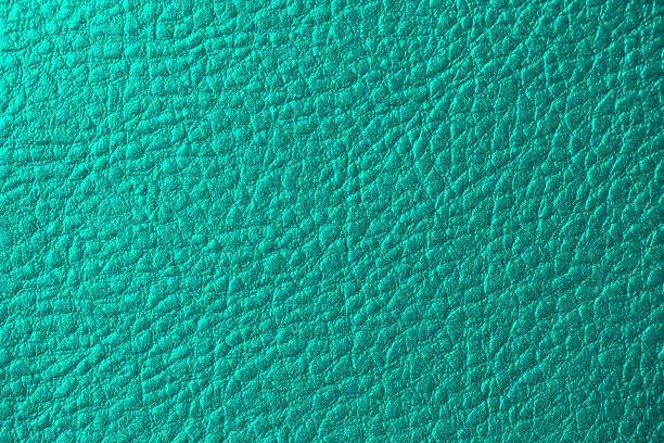cuir turquoise peau menthe vert dégradé bleu texture - leather green hide textured effect photos et images de collection