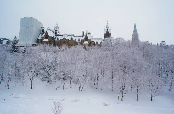 istock Parliament Building after Blizzard, Ottawa 1136062542