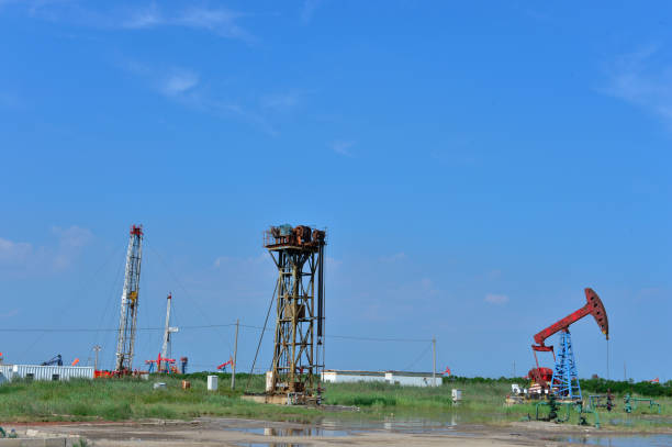 istock The oil pump 1136063387
