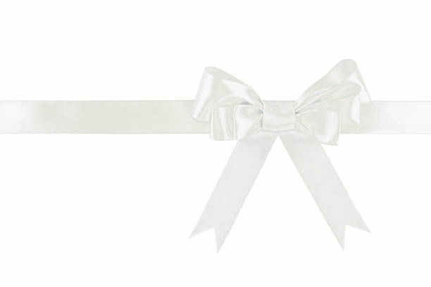 istock White ribbon bow isolated on white background 1136066799