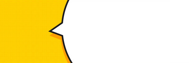 illustrations, cliparts, dessins animés et icônes de bulle de la parole dans le style pop art. illustration vectorielle - yellow box