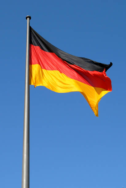 немецкий национальный флаг - германия. - german flag стоковые фото и изображения