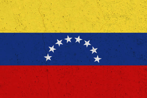 istock venezuela flag on concrete wall 1136070822