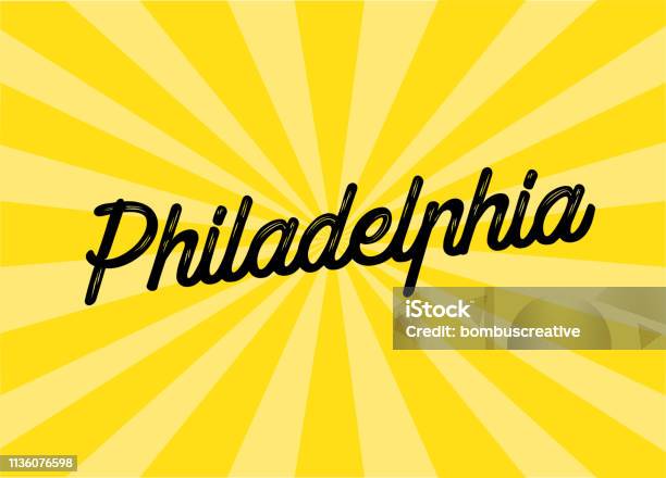 Philadelphia Letter Vector Philadelphia Lettering Design Stock Illustration - Download Image Now ...