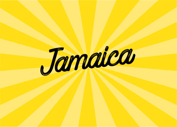 bildbanksillustrationer, clip art samt tecknat material och ikoner med jamaica bokstäver design - welcome to jamaica