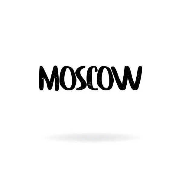 Vector illustration of Moscow Lettering Design