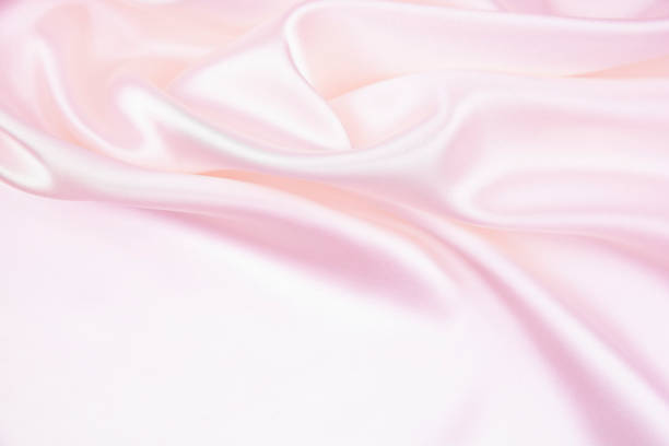 istock Texture satin fabric pink color for the background 1136078954