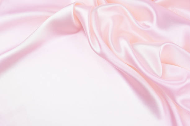 istock Texture satin fabric pink color for the background 1136078963