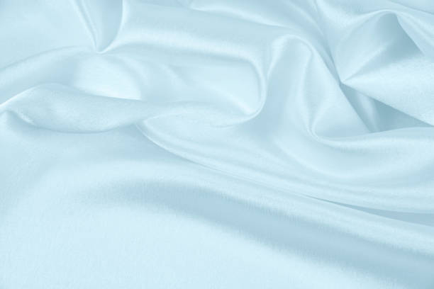 istock Texture satin fabric blue color for the background 1136080952
